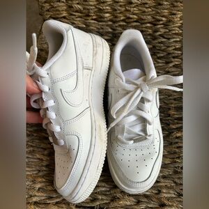 Kids White Sneakers Air Force ones worn 1x